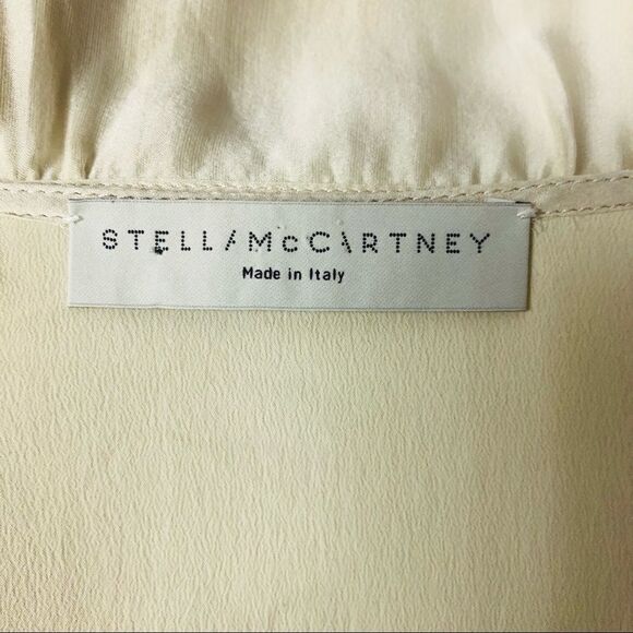 Stella McCartney 100% Silk Blouse Ivory 38/4/S - Picture 5 of 6